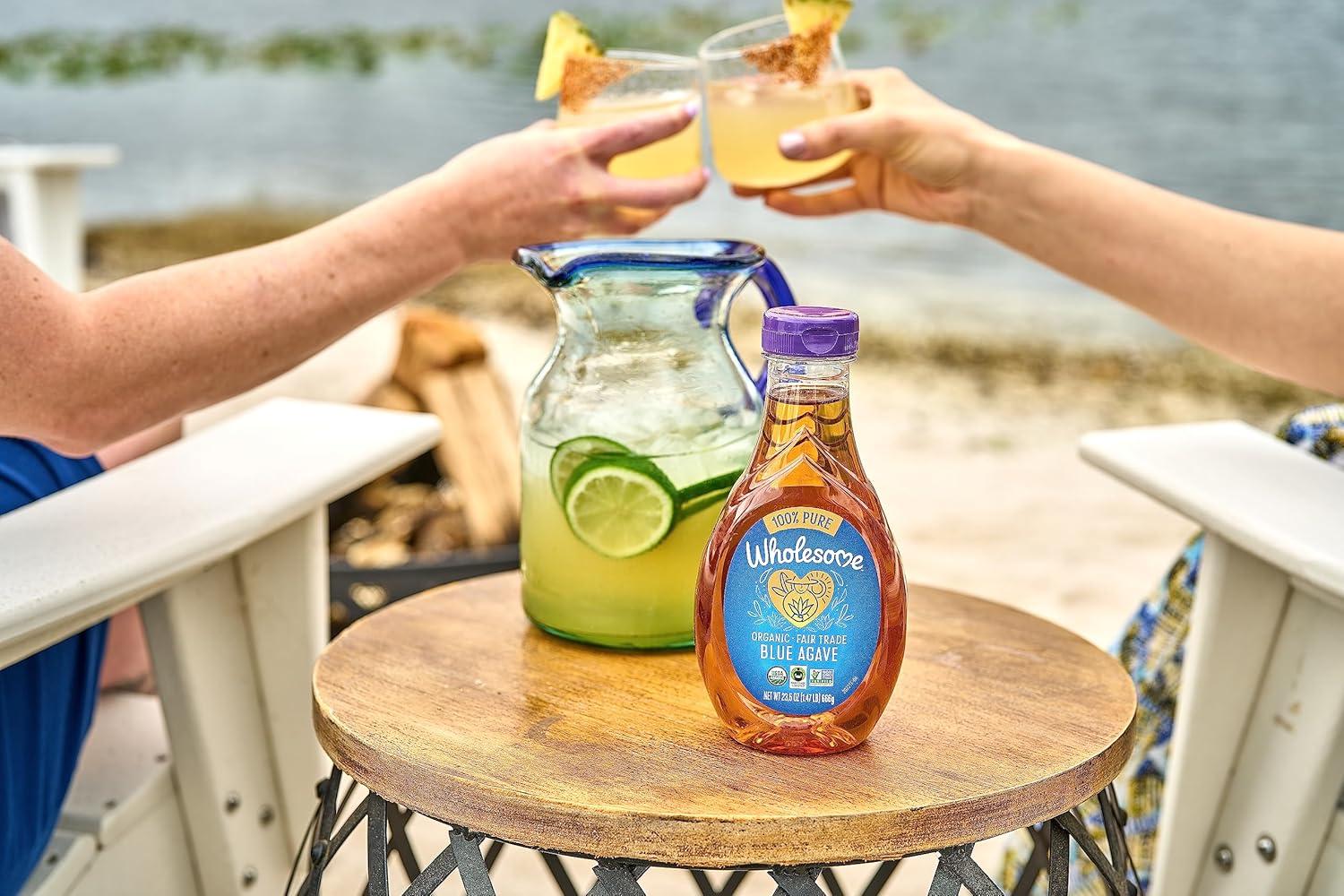 image:imageWholesome FT Organic Blue Agave 235oz 1PackOrganic Blue Agave Nectar