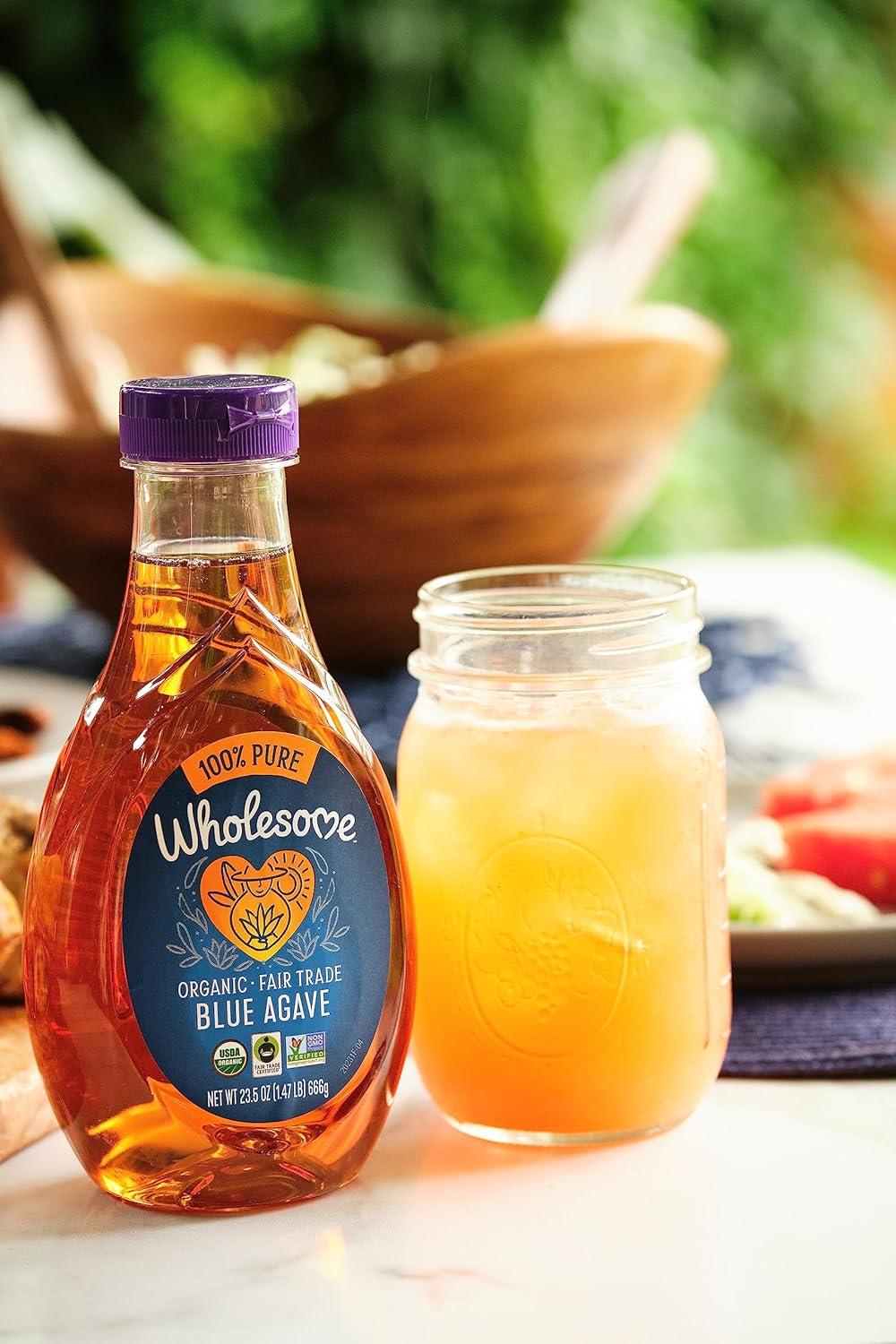 image:imageWholesome FT Organic Blue Agave 235oz 1PackOrganic Blue Agave Nectar