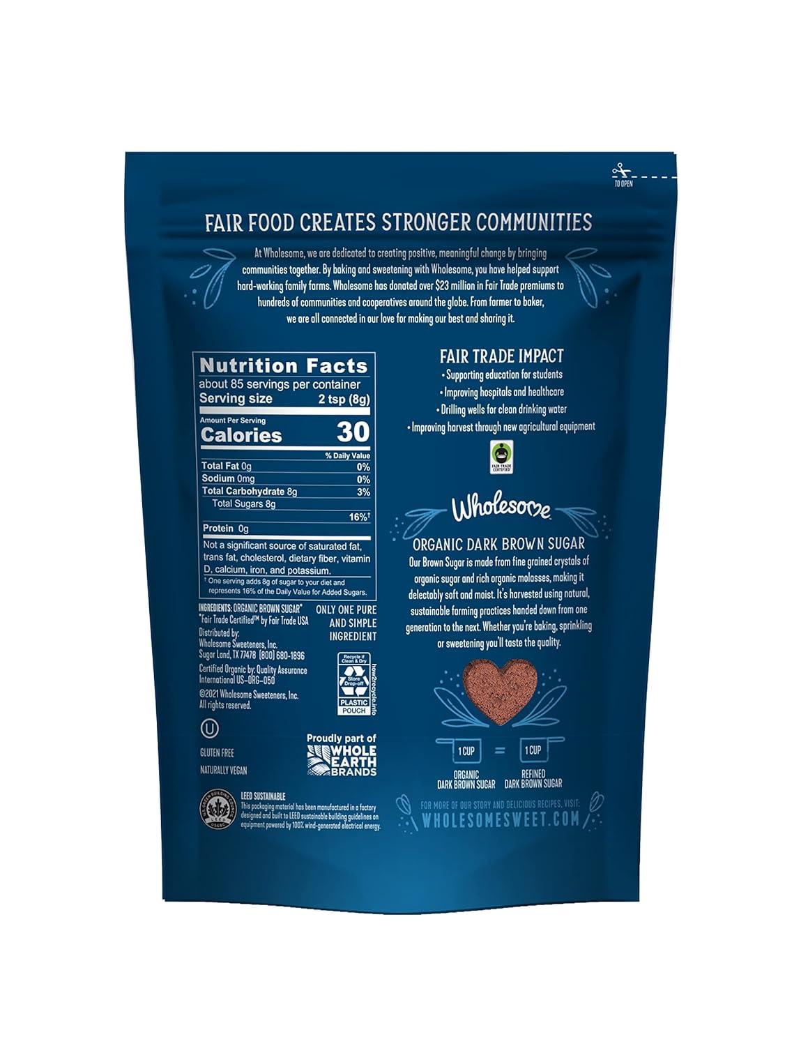 image:imageWholesome Fair Trade Organic Light Brown Sugar 24oz 6PackDark Brown Sugar