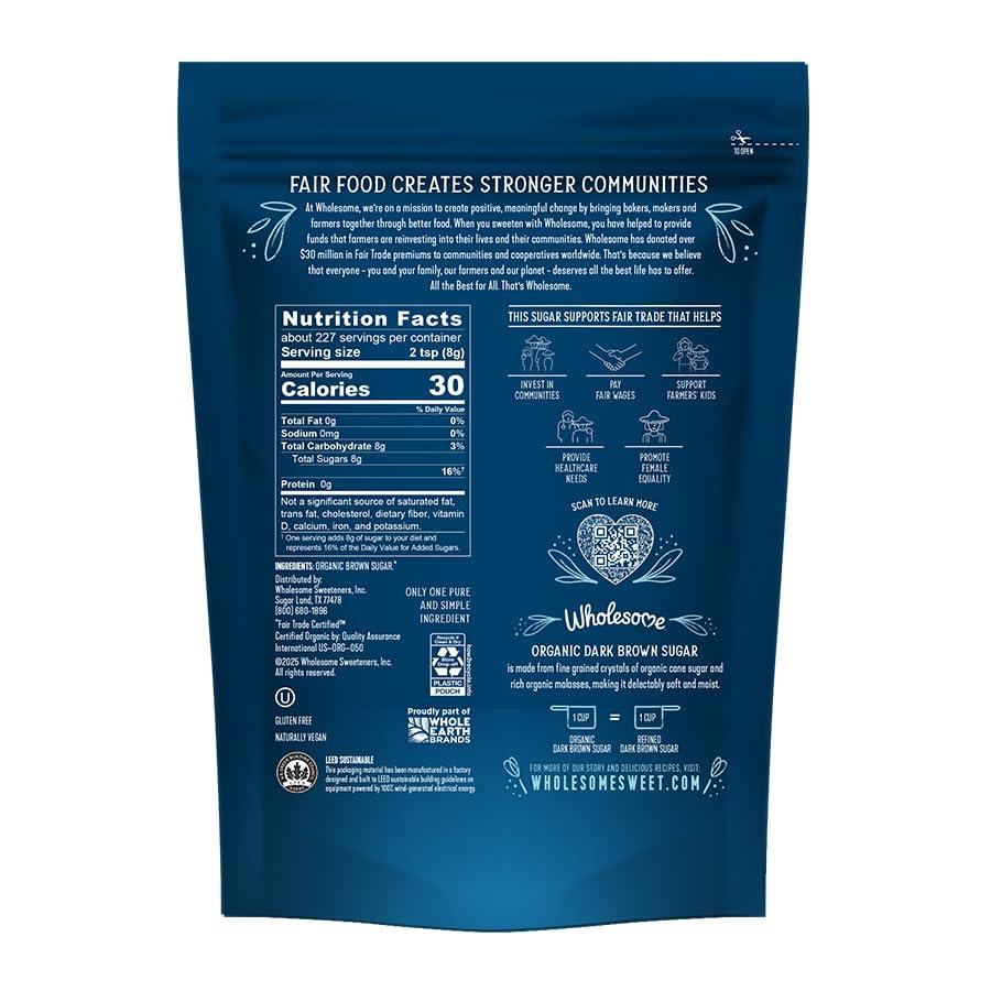 image:imageWholesome Fair Trade Organic Light Brown Sugar 24oz 6PackDark Brown Sugar