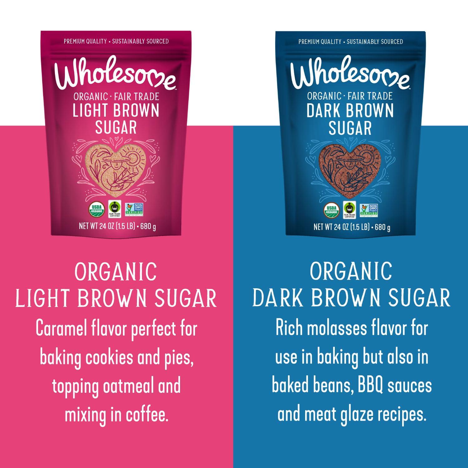image:imageWholesome Fair Trade Organic Light Brown Sugar 24oz 6PackLight Brown Sugar