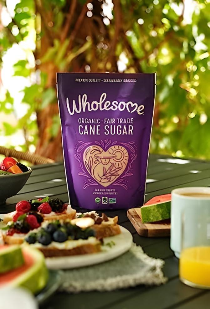image:imageWholesome Sweeteners 10Pound Organic Cane Sugar Fair Trade Non GMO Gluten Free Pure amp Vegan for Baking and Sweetening16 OZ