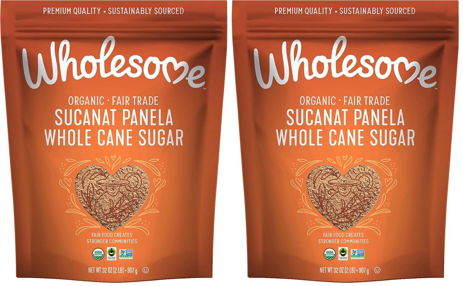 image:imageWholesome Sweeteners 16Ounce Organic Sucanat Panela Whole Cane Sugar Fair Trade NonGMO Project Verified Gluten Free amp Vegan for Baking Sprinkling and More 12 Pack32 Oz