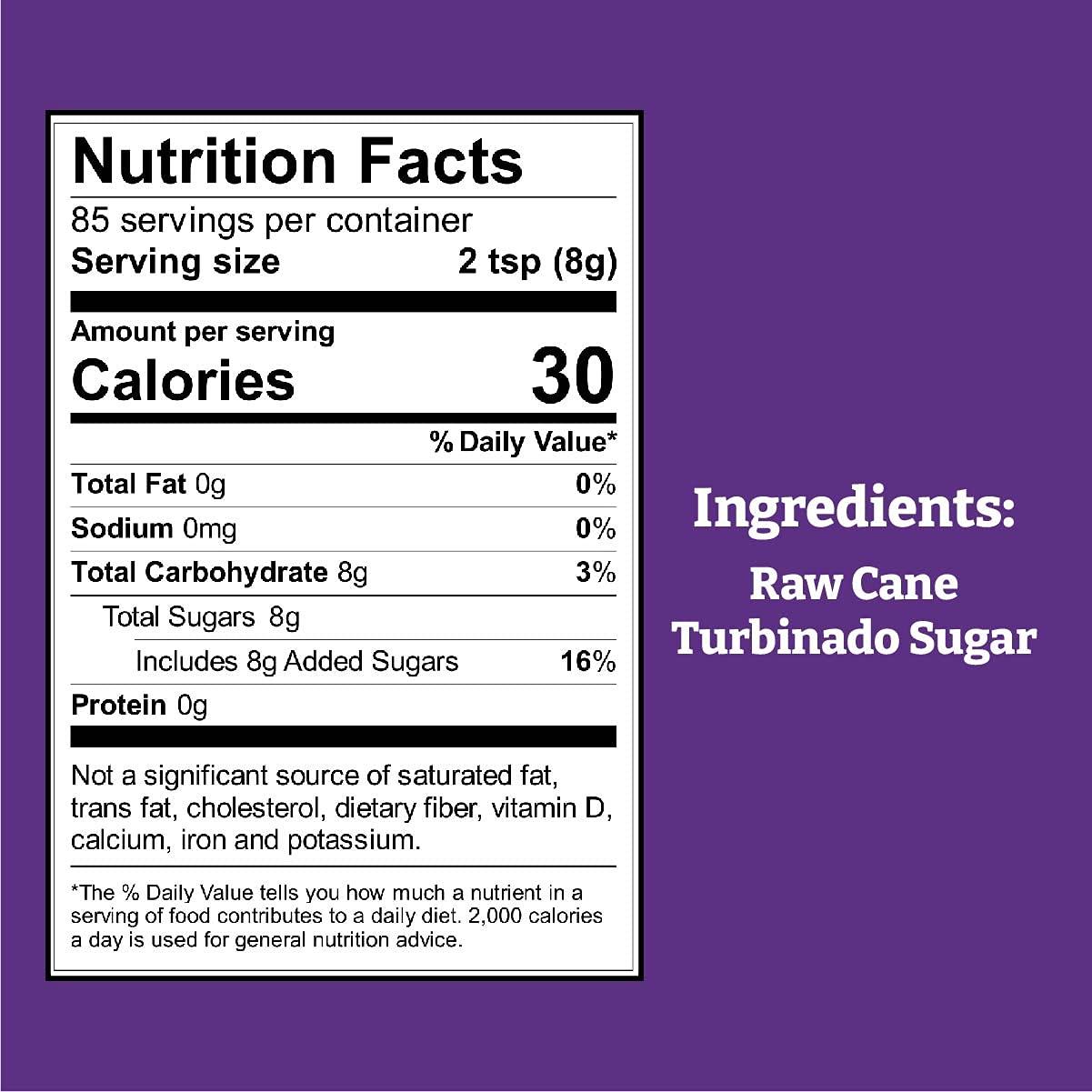 image:imageWholesome Sweeteners 24Ounce Raw Cane Turbinado Cane Sugar Fair Trade Non GMO Gluten Free amp Vegan 12 PackRaw Cane Turbinado Sugar