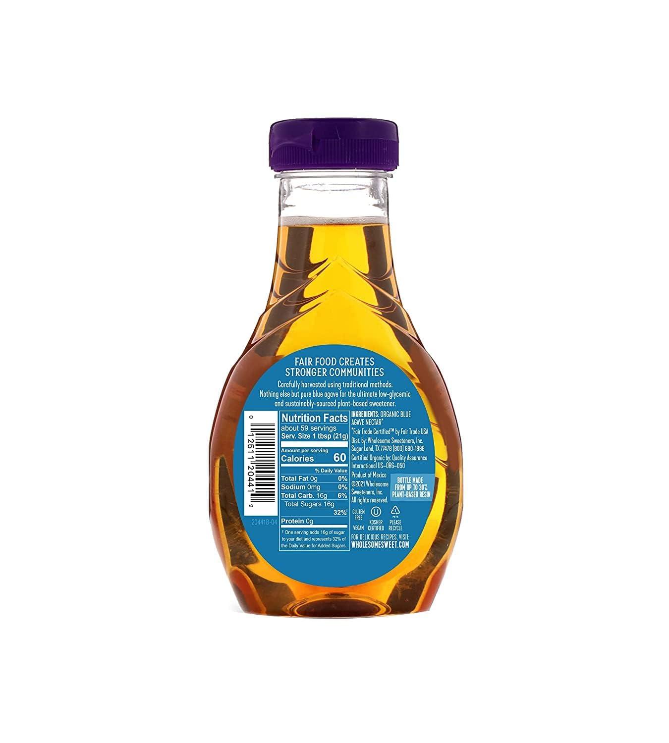 image:imageWholesome Sweeteners 44Ounce Organic Blue Agave Nectar Fair Trade 100 Pure Non GMO Gluten Free amp Vegan 2 Pack44 Ounce Pack of 2