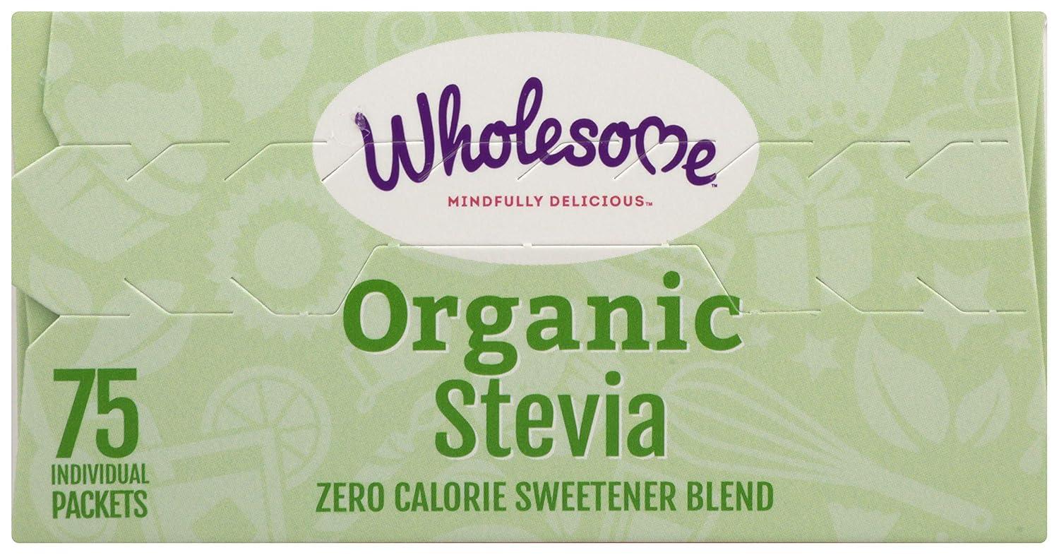 image:imageWholesome Sweeteners Organic Stevia 75 Count Packets Zero Calorie Sweetener Blend Keto Friendly Non GMO Gluten Free amp Vegan 1 Pack75 Packets
