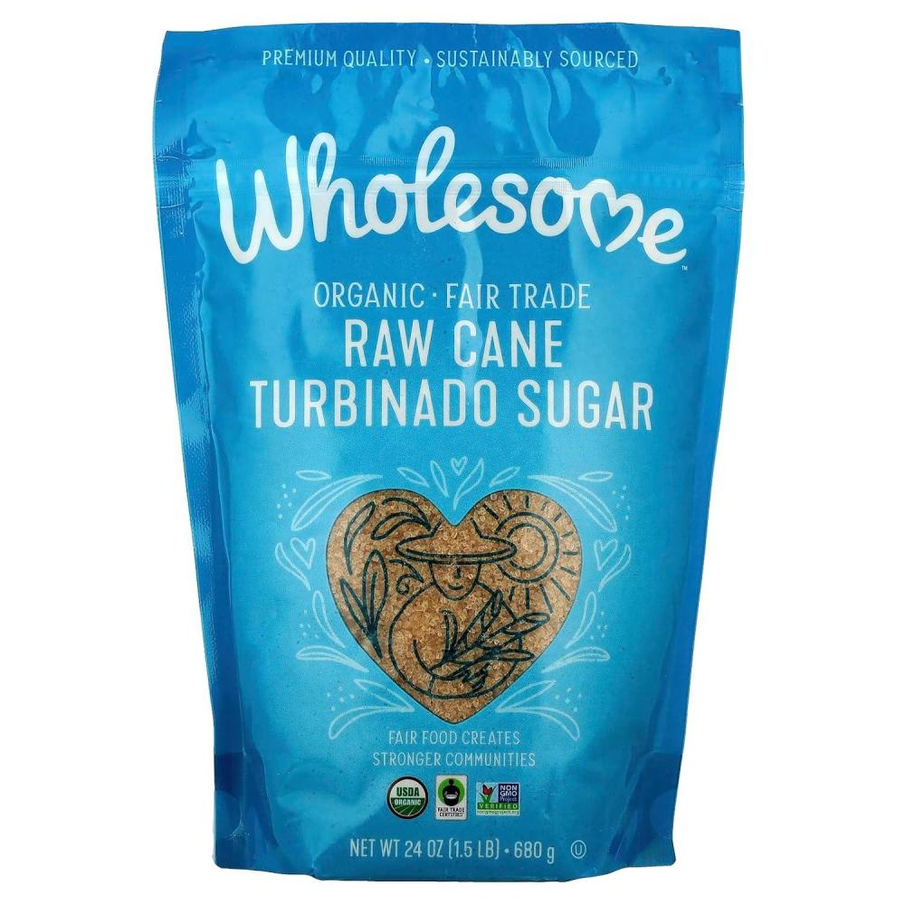 image:imageWholesome Organic Raw Cane Turbinado 24oz 1Pack24 Ounce Pack of 1