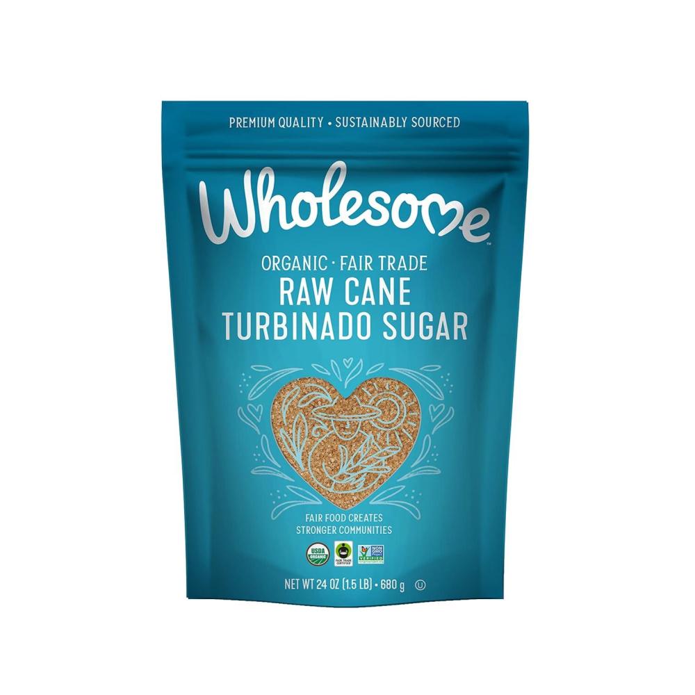 image:imageWholesome Organic Raw Cane Turbinado 24oz 1Pack24 Ounce Pack of 12