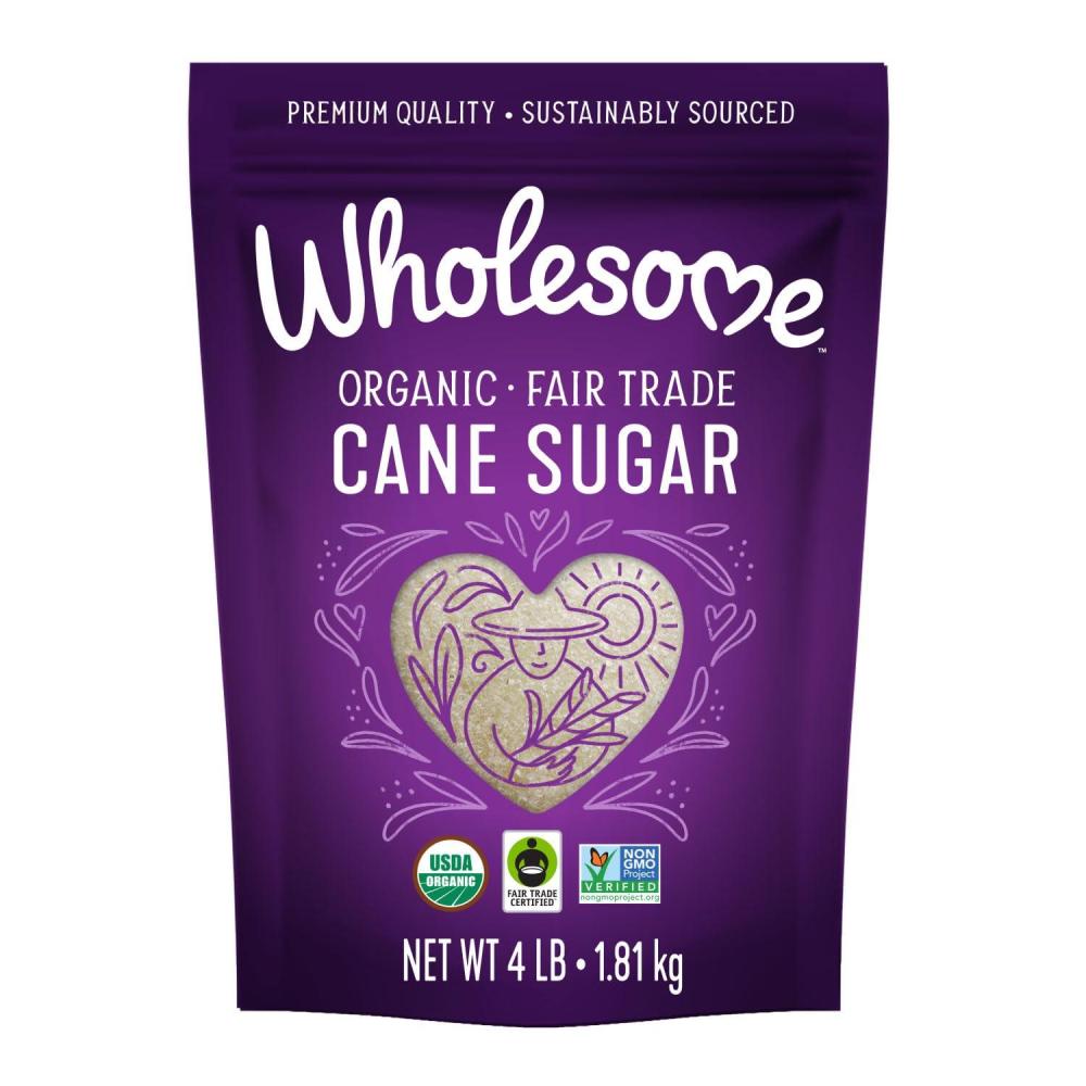 image:imageWholesome Sweeteners 10Pound Organic Cane Sugar Fair Trade Non GMO Gluten Free Pure amp Vegan for Baking and Sweetening4 LB