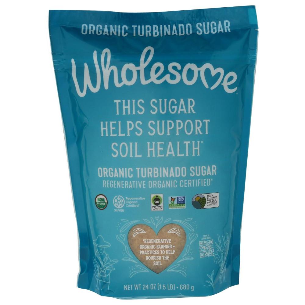 image:imageWholesome Sweeteners 26Ounce Cane Sugar Fair Trade Non GMO Gluten Free amp Vegan for Baking and Sweetening 1 PackTurbinado Sugar
