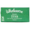 Wholesome Sweeteners Organic Stevia, 75 Count Packets, Zero Calorie Sweetener Blend, Keto Friendly, Non GMO, Gluten Free & Vegan, 1 Pack(75 Packets)