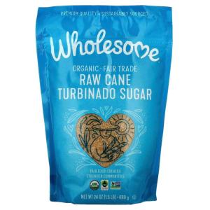 Wholesome Organic Raw Cane Turbinado 24oz, 1-Pack(24 Ounce (Pack of 1))