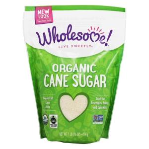 Wholesome Sweeteners 10-Pound Organic Cane Sugar, Fair Trade, Non GMO, Gluten Free, Pure & Vegan, for Baking and Sweetening(16 OZ)