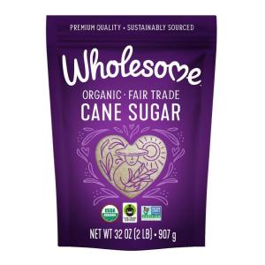 Wholesome Sweeteners 10-Pound Organic Cane Sugar, Fair Trade, Non GMO, Gluten Free, Pure & Vegan, for Baking and Sweetening(32 OZ)
