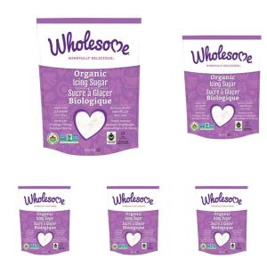 Wholesome Sweeteners 16-Ounce Organic Powdered Confectioners Sugar, Fair Trade, Non GMO, Gluten Free & Vegan, 6 Pack(16 Ounce (Pack of 5))
