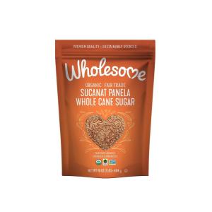 Wholesome Sweeteners 16-Ounce Organic Sucanat Panela Whole Cane Sugar, Fair Trade, Non-GMO Project Verified, Gluten Free & Vegan for Baking, Sprinkling and More, 12 Pack(16 OZ)