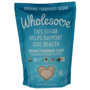 Wholesome Sweeteners 26-Ounce Cane Sugar, Fair Trade, Non GMO, Gluten Free & Vegan, for Baking and Sweetening, 1 Pack(Turbinado Sugar)