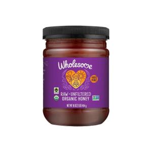 Wholesome Sweeteners Fair Trade Organic Raw Unfiltered Honey, Pure Natural Honey That’s Pesticide Free, Non GMO & Gluten Free, 16 oz (Pack of 3)