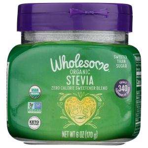 Wholesome Sweeteners Organic Stevia, 75 Count Packets, Zero Calorie Sweetener Blend, Keto Friendly, Non GMO, Gluten Free & Vegan, 1 Pack(Jar)